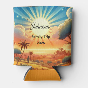 Desert Sunrise Vacation Can Cooler