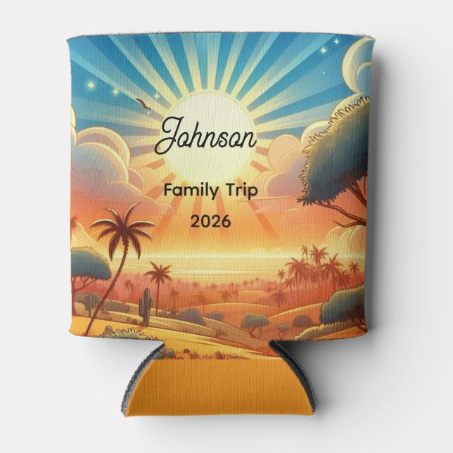 Desert Sunrise Vacation  Can Cooler (Front)