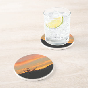 Desert Sunrise Watercolor  Coasters
