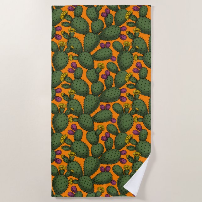 Desert sunset beach towel (Front)