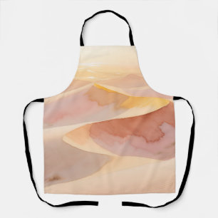 Desert Sunset Dunes Watercolor Apron