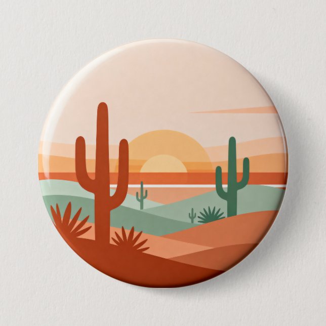 Desert Sunset Minimalist Pin (Front)