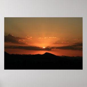 Desert Sunset Poster