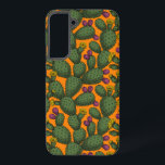 Desert sunset samsung galaxy case<br><div class="desc">I'd drawn opuntia cactus in my sketchbook,  then redrew and coloured them in Illustrator to make a pattern.</div>