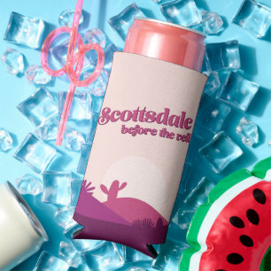 Desert Sunset Scottsdale Bachelorette Seltzer Can Cooler