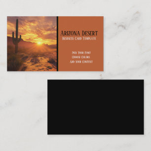 Desert Sunset Southwestern Business Card