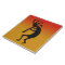 Desert Sunset Southwestern Kokopelli Ceramic Tile