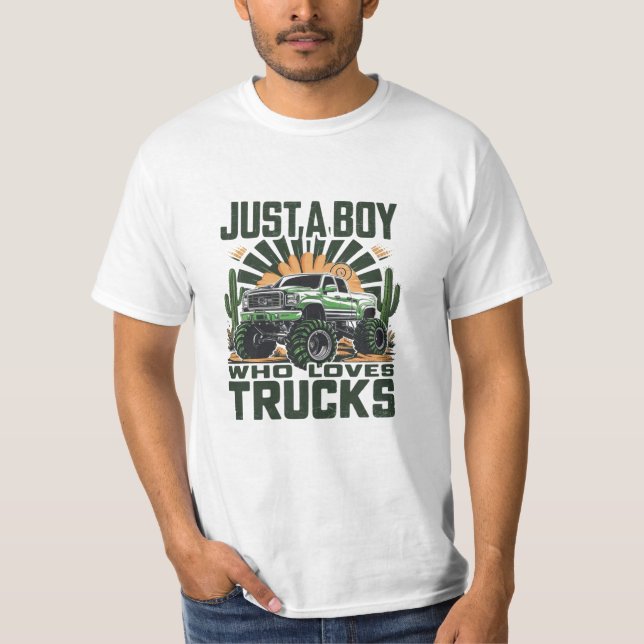Desert Sunset Truck - Stylish T-Shirt (Front)
