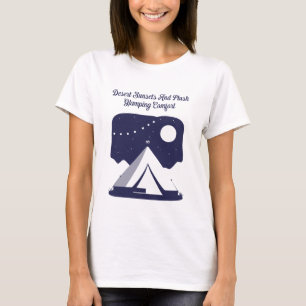 Desert Sunsets Plush Glamping Comfort Design T-Shirt