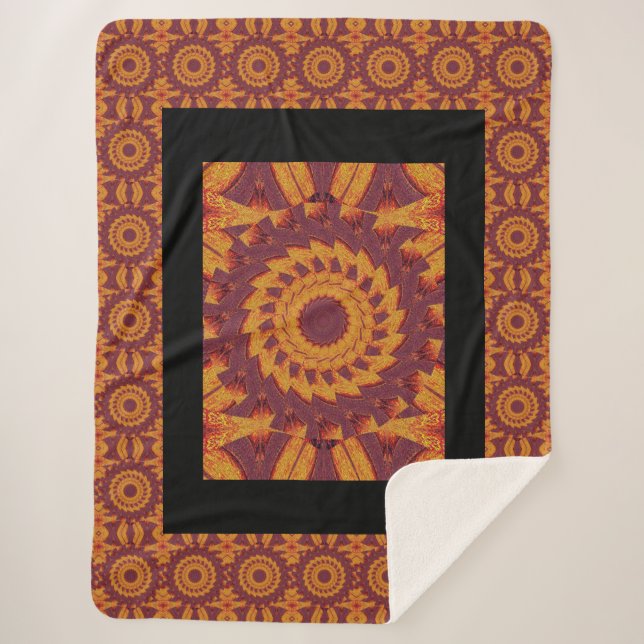 Desert Sunshine 4 Sherpa Blanket (Front)