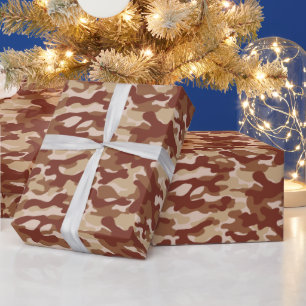 Desert Tan Camo Wrapping Paper