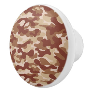 Desert Tan Camouflage  Ceramic Knob