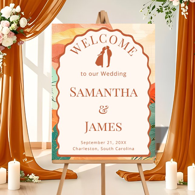 Desert Terracotta Arch Welcome Board Acrylic Sign (Creator Uploaded)