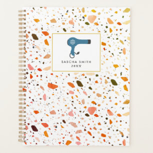 Desert Terrazzo Pattern Cosmetologist Salon Hair Planner
