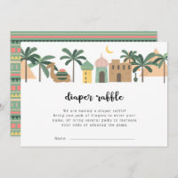 Desert Theme Camel Diaper Raffle