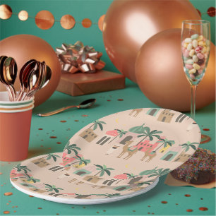 Desert Themed Baby Shower Party Paper Plate
