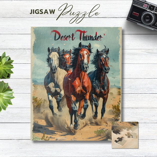 Desert Thunder Horses Galloping Puzzle (Desert Thunder Horses Galloping Puzzle)