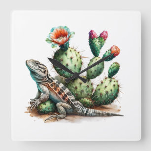Desert Timekeeper Square Wall Clock