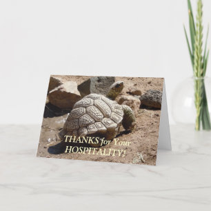 Desert Tortoise - Hospitality Thank You Card