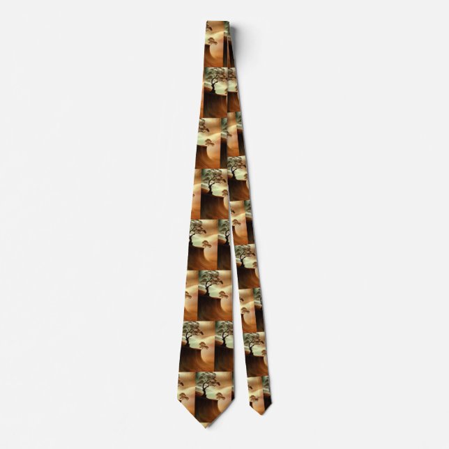 Desert trees landscape tie (Front)
