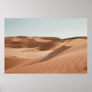DESERT UNDER CLEAR BLUE SKY DURING DAYTIME POSTER