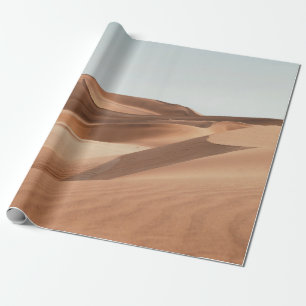 DESERT UNDER CLEAR BLUE SKY DURING DAYTIME WRAPPING PAPER