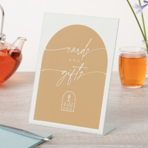 Desert Vibes Cards & Gifts Sienna White ID1019 Pedestal Sign