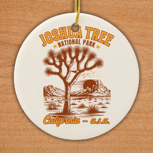 Desert Vibes Joshua Tree National Park Art Ceramic Tree Decoration