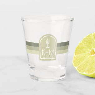 Desert Vibes Wedding Sage ID1019 Shot Glass
