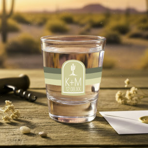 Desert Vibes Wedding Sage ID1019 Shot Glass