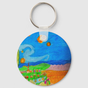 Desert Village Key Ring