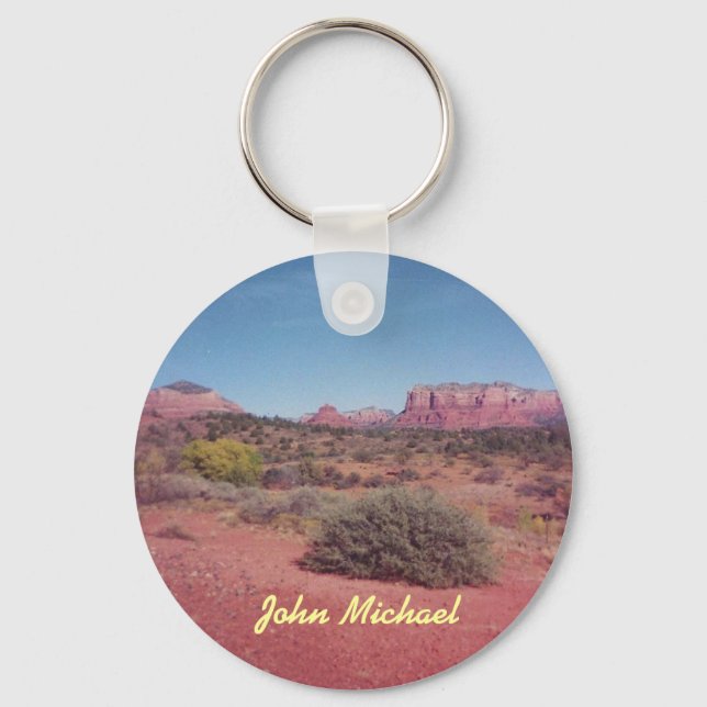Desert Vista Personalised Keychain (Front)