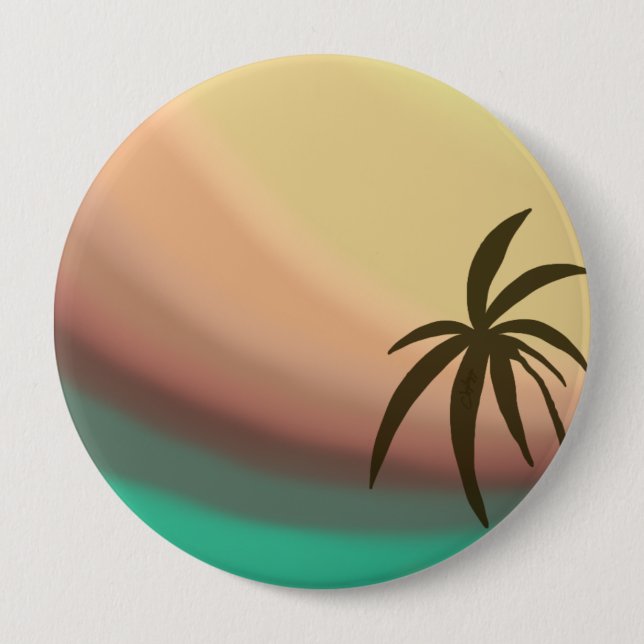 Desert Wave 10 Cm Round Badge (Front)