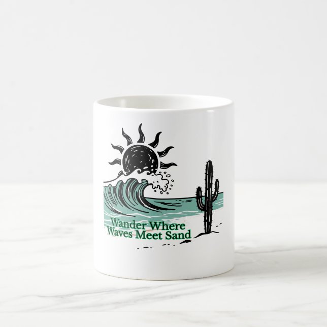 Desert Wave Minimalist Mug (Center)