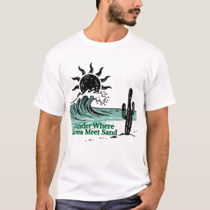 Desert Wave Minimalist Tee