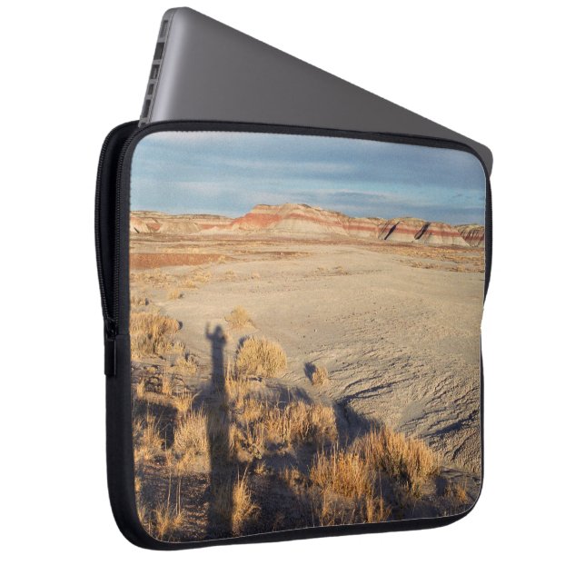 Desert Wave: Petrified Forest National Park Laptop Sleeve (Front Right)