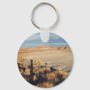 Desert Wave: Petrified Forest National Park Photo Key Ring