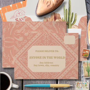 Desert Western Wedding Save the Date Envelope