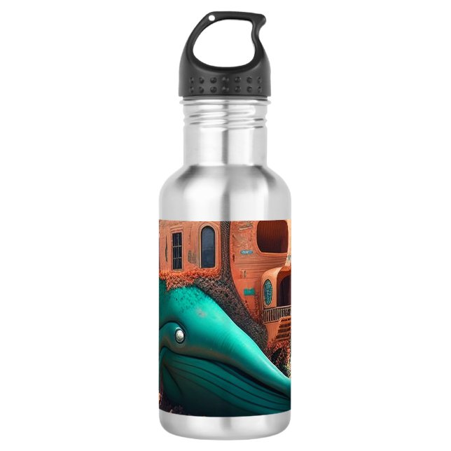 Desert Whale House 532 Ml Water Bottle (Front)