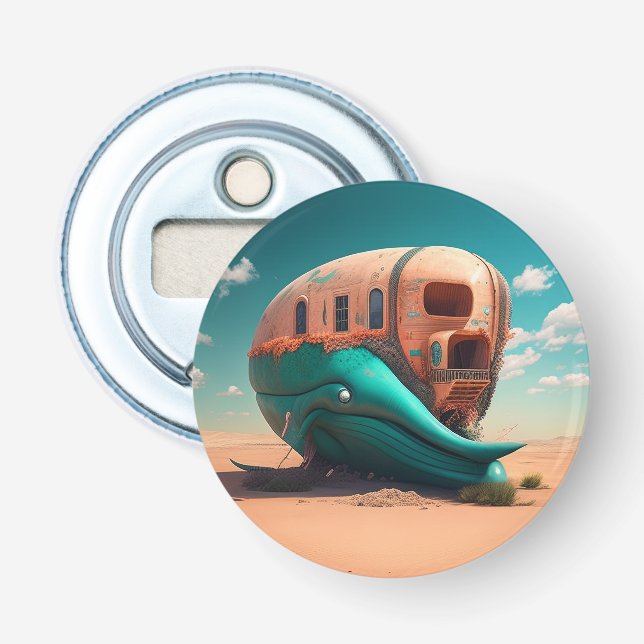 Desert whale house bottle opener (Front)