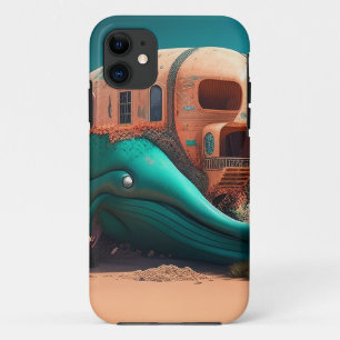 Desert whale house iPhone 11 case