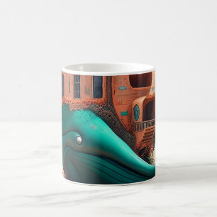 Desert whale house coffee mug