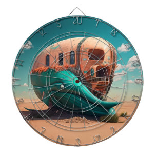 Desert whale house dartboard