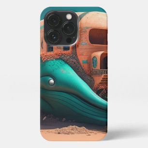 Desert whale house iPhone 13 pro case