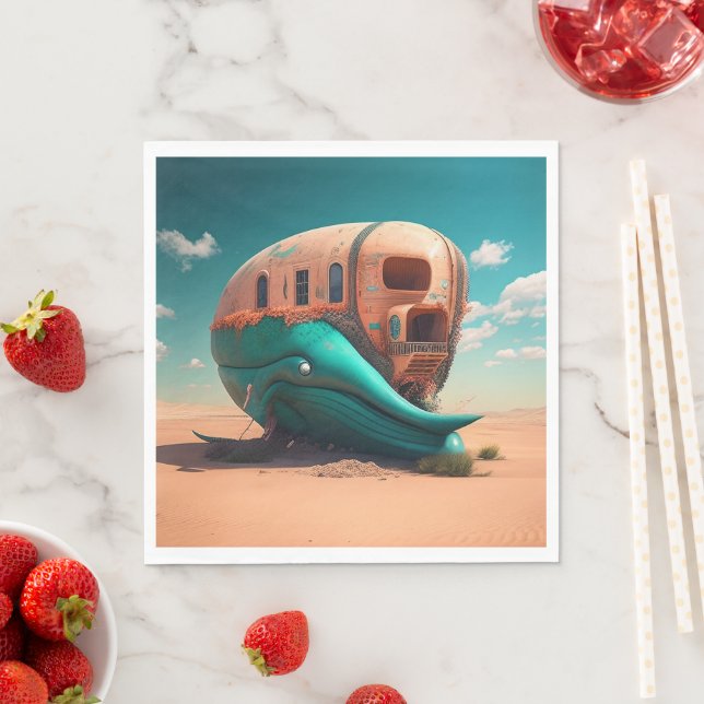 Desert whale house napkin (Insitu)