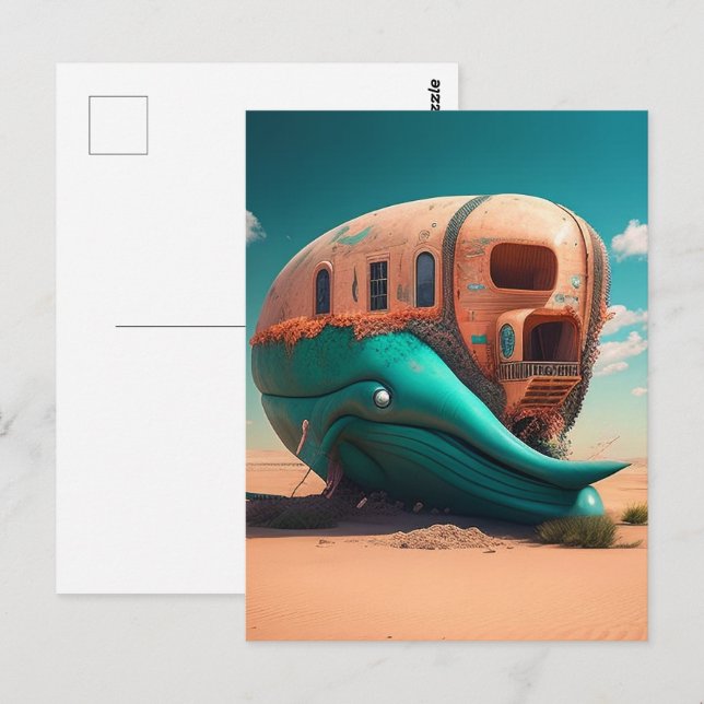 Desert whale house postcard (Front/Back)