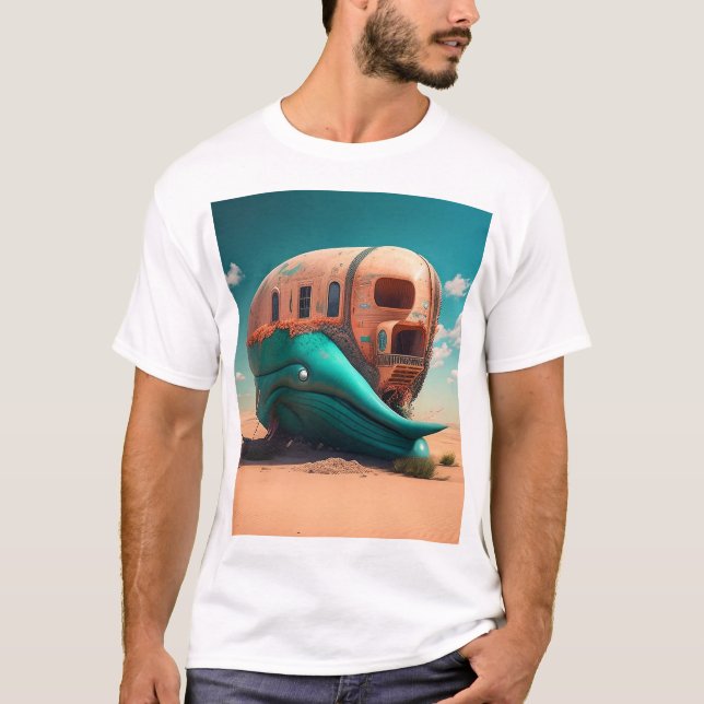 Desert whale house T-Shirt (Front)