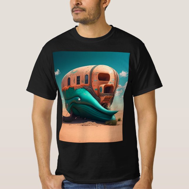 Desert whale house T-Shirt (Front)