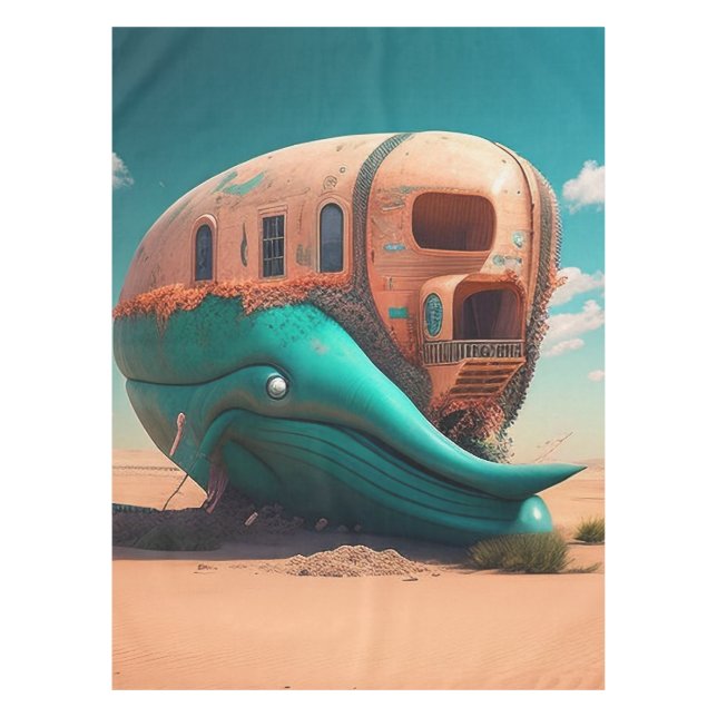 Desert Whale House Tablecloth (Front)