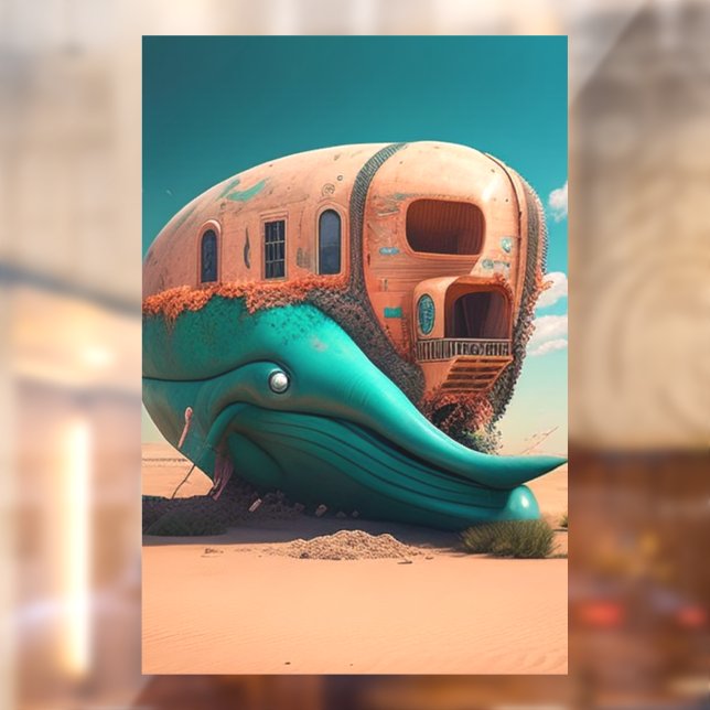 Desert whale house window cling (Sheet 2)